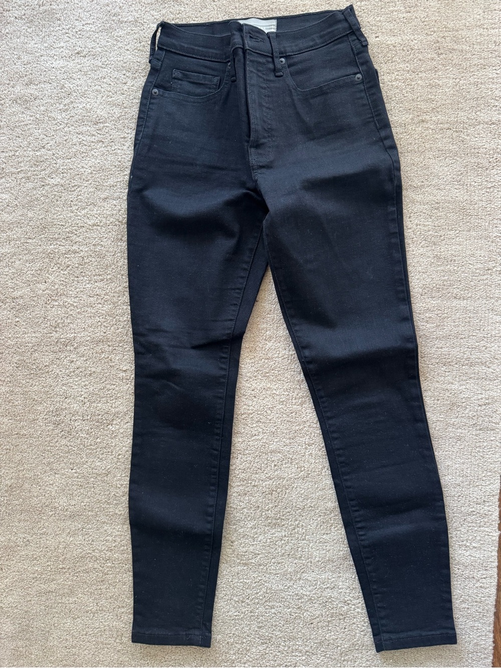Everlane Black High-Rise Skinny Jeans